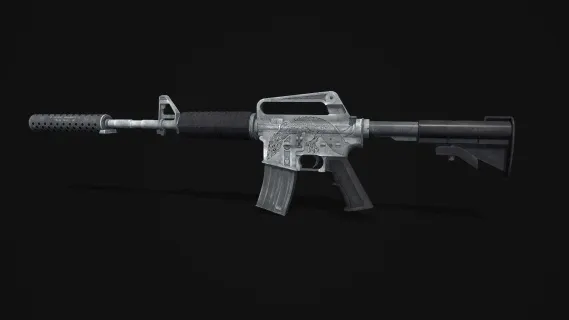 M4A1-S战斗步枪 卡宾枪 M4突击步枪 M4A1半自动步枪 CSGO枪皮肤 吃鸡绝地求生 武器涂装 枪涂装 游戏武器