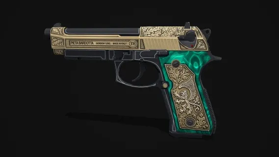 双重贝雷帽手枪 游戏手枪 CSGO枪皮肤 吃鸡绝地求生 武器涂装 枪涂装 游戏武器2