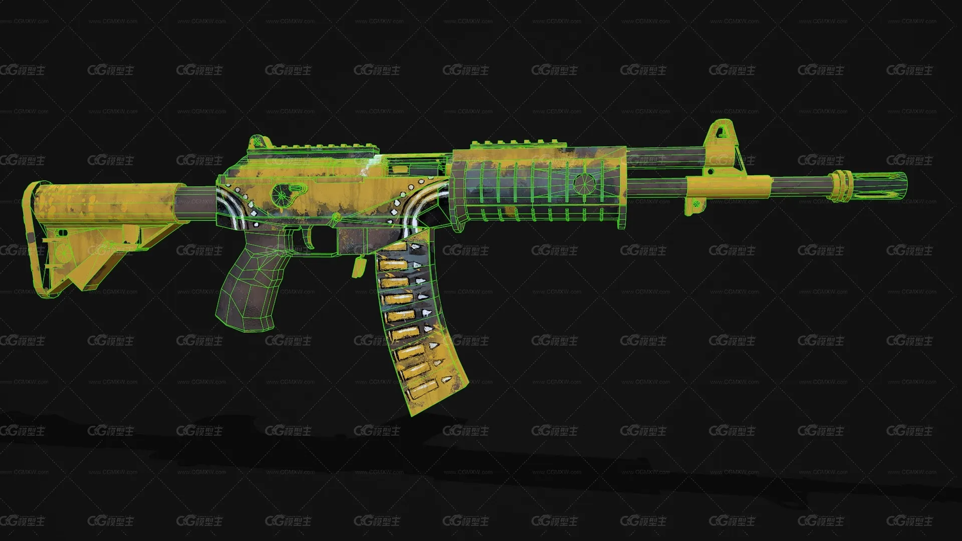 Galil SAR 加利尔突击步枪 以色列武器半自动步枪 CSGO枪皮肤 吃鸡绝地求生 武器涂装 枪涂装 游戏武器2-4