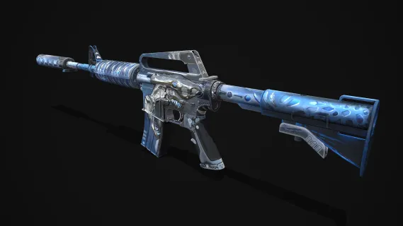 战斗步枪 卡宾枪 M4突击步枪 M4A1半自动步枪 CSGO枪皮肤 吃鸡绝地求生 武器涂装 枪涂装 游戏武器1