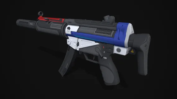 Mp5sd冲锋枪  微型冲锋枪 轻型冲锋枪 轻机枪 CSGO枪皮肤 吃鸡绝地求生 武器涂装 枪涂装 游戏武器