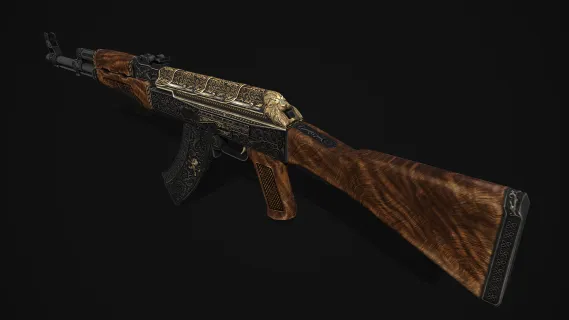 Ak47战斗步枪 卡宾枪 Ak47突击步枪 Ak47半自动步枪 CSGO枪皮肤 吃鸡绝地求生 武器涂装 枪涂装 游戏武器