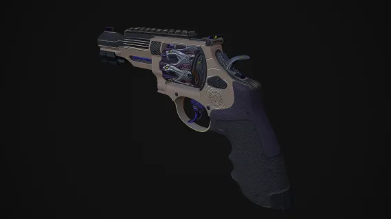 R8左轮手枪 游戏手枪 老式手枪 游戏手枪 CSGO枪皮肤 吃鸡绝地求生 武器涂装 枪涂装 游戏武器4