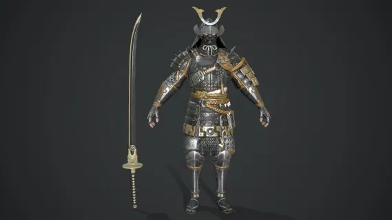 日本武士 武士刀 日本战国 幕府时代 武士 将军 军人 二次元 动漫 型男 壮汉 东瀛战士