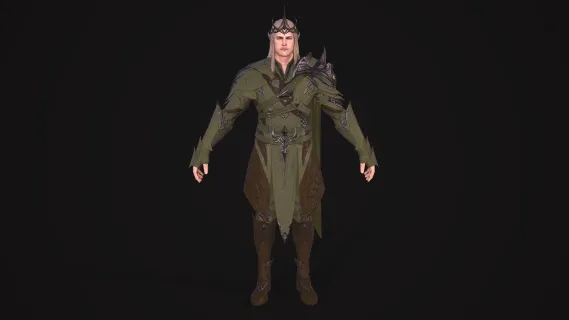 中世纪 精灵王子 精灵族 弓箭手 射手 随从 精灵 游侠 盗贼 侠盗 战士 皮甲战士