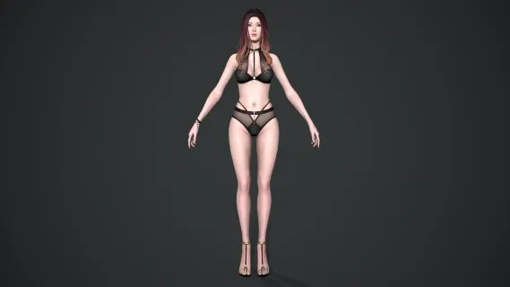 中世纪幻想女孩 亚洲女孩 模特 美女 少女 女孩 女性 女人女角色 女人体 比基尼美女