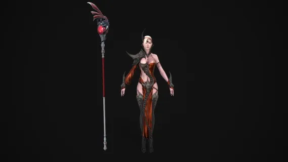 美女法师 魔法师 魔导士 女巫 二次元 动漫 女神 女生 性感美少女 御姐 小姐姐