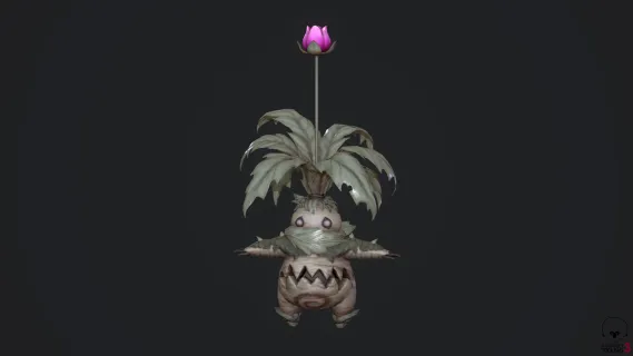玫瑰精灵 草系生物 次时代 PBR 野菜精灵 魔法世界 人参果 妖精 妖怪 千年人参老妖