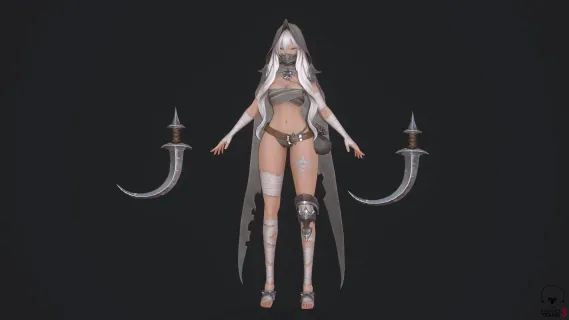 圣堂战士 暗夜精灵 女刺客 蒙面刺客 杀手 双刀 暗夜杀手 女战士 御姐