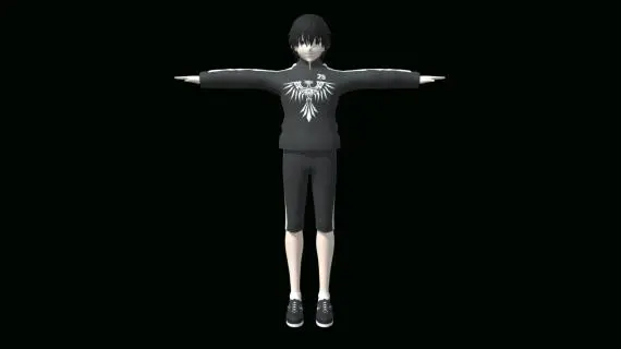 角色男孩 二次元 动漫 日韩风卡通男孩 男学生 中学生 高中生3