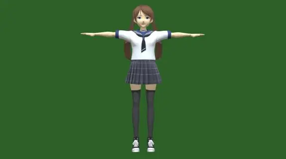 角色女孩 二次元女学生