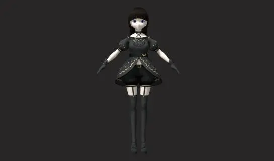 卡通 性感黑色女郎 卡哇伊 萝莉 制服 女神 二次元 动漫 女生 少女 女孩 御姐美女 美少