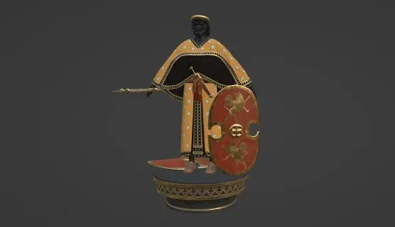 阿契美尼德士兵 希腊国王 古代国王护甲 帝国时代游戏3d模型