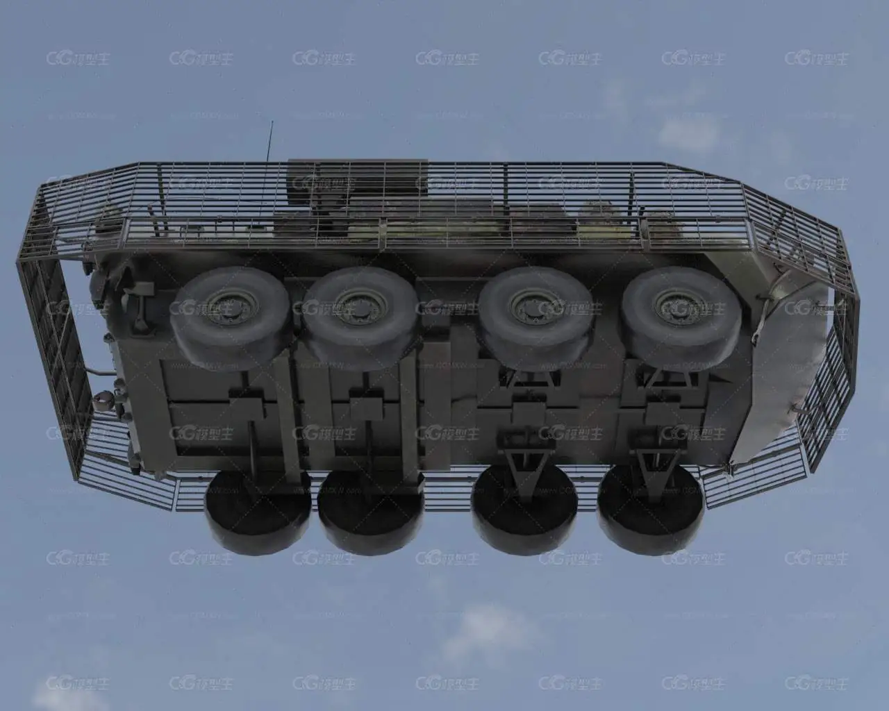 LAVAD轻型防空装甲车带内饰舱门可开关-7