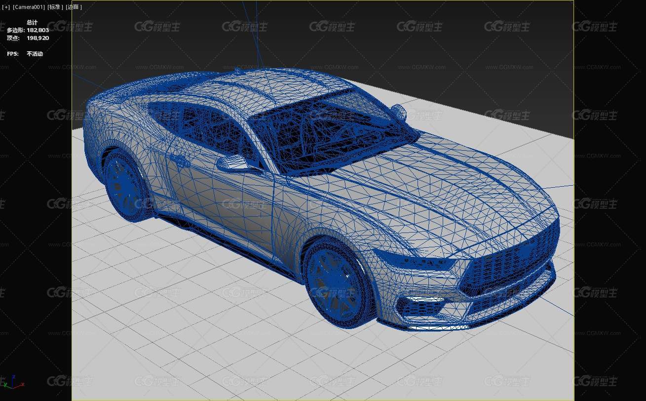 2024款福特MustangSTD汽车带内饰车门可开关-9