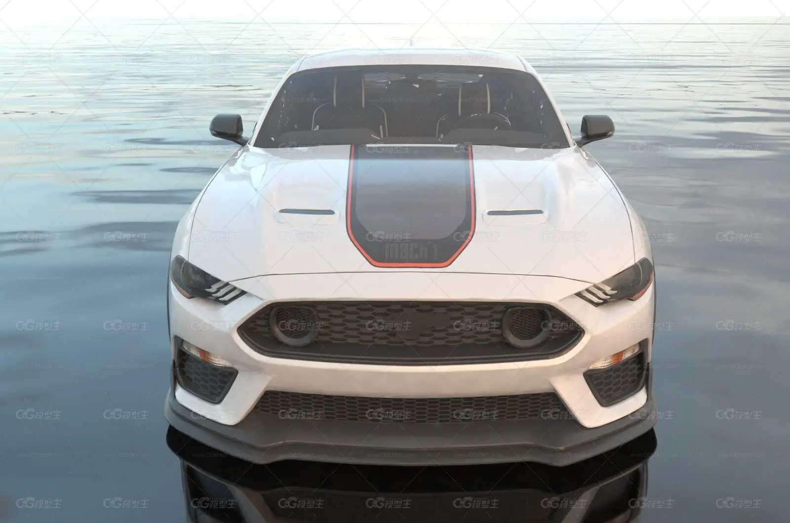 2022款福特野马Mustang跑车汽车-3
