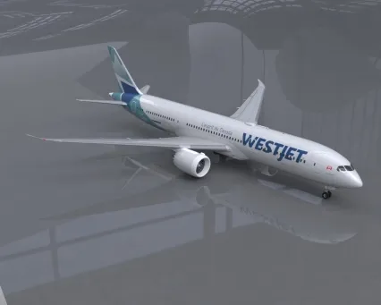 西捷航空波音787-9梦想客机C-GUDH“克莱夫·贝多”
