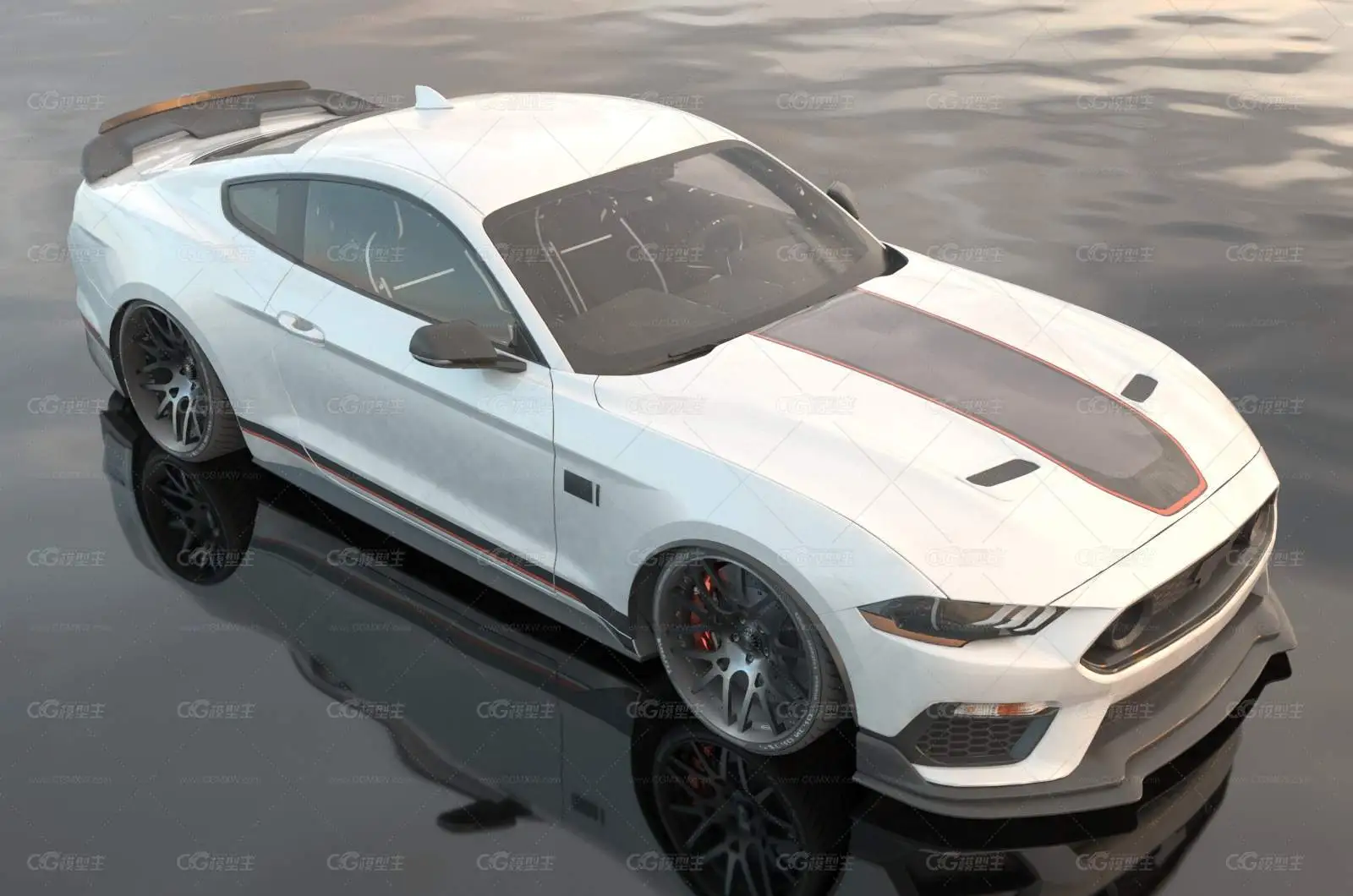 2022款福特野马Mustang跑车汽车-1