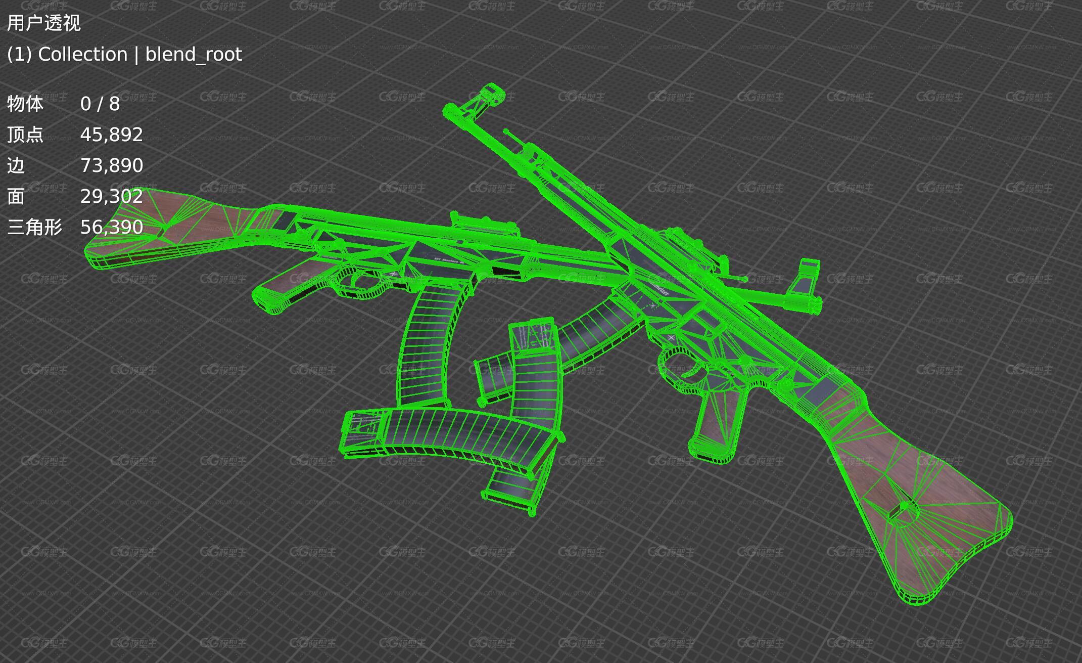 STG44突击步枪 二战德国MP43 MP44枪械武器stg-5