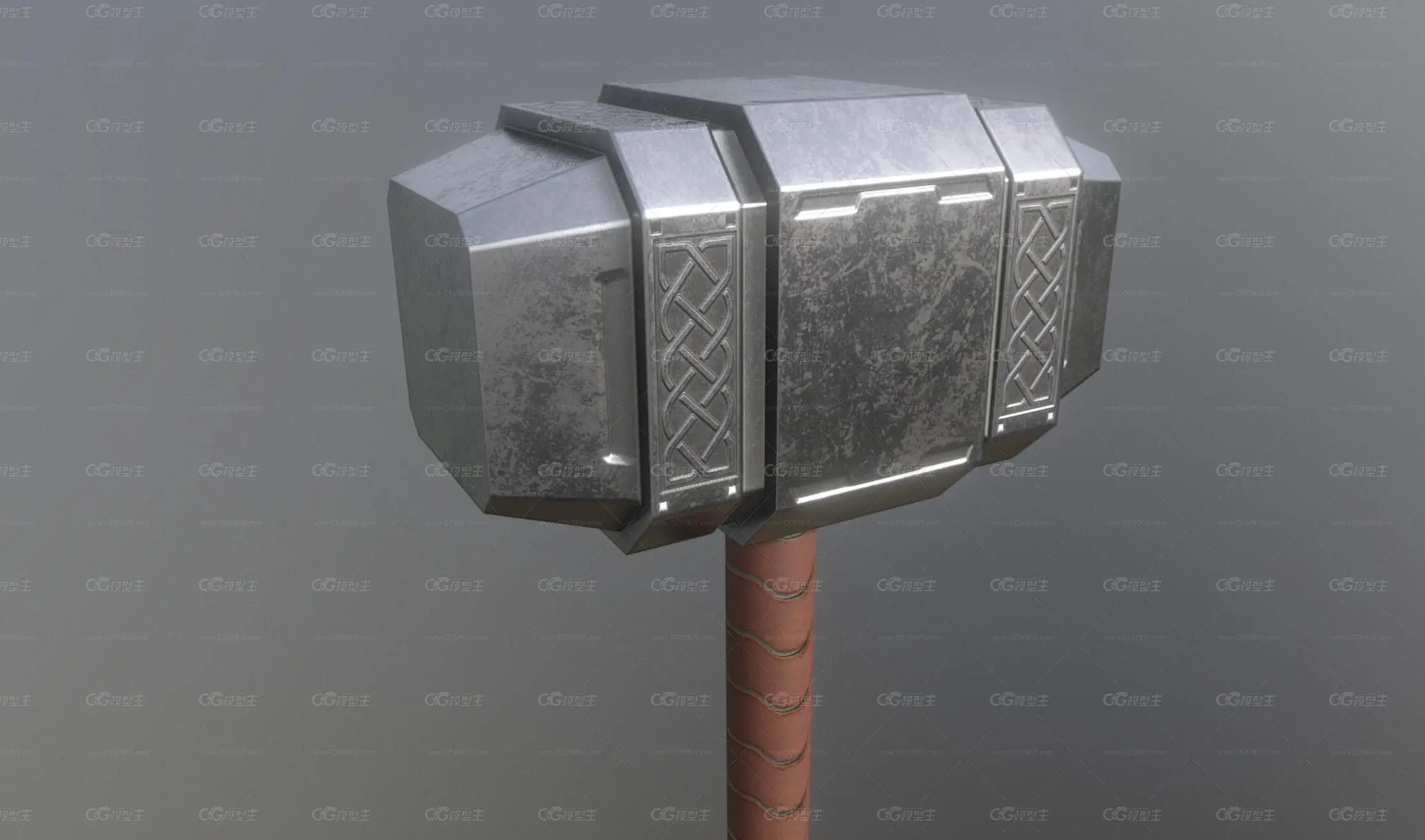 战锤 战锤 兽人之锤 次时代模型 锤子 战锤 大锤子 武器-3