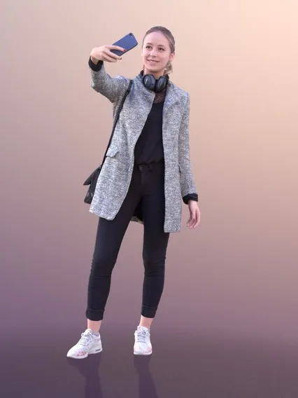 动态人物写实造型模特
