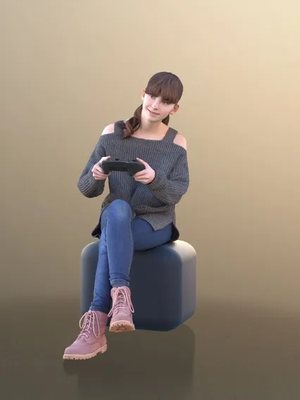 动态人物写实造型模特
