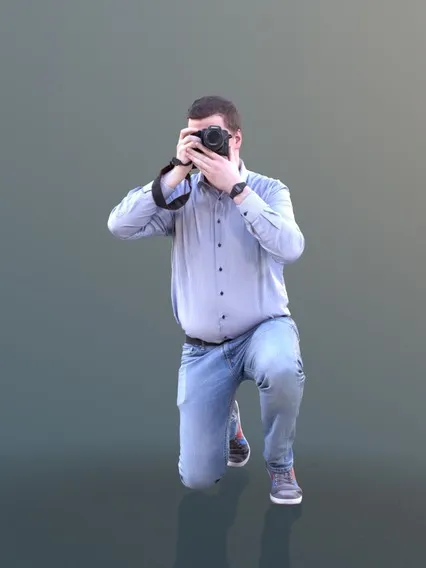 动态人物写实造型模特