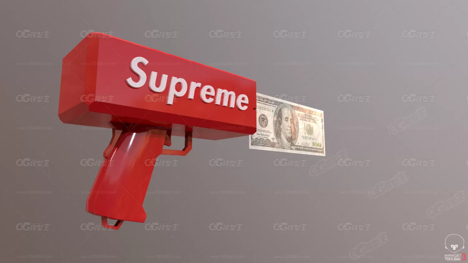 surpreme 钞票枪 money gun-4