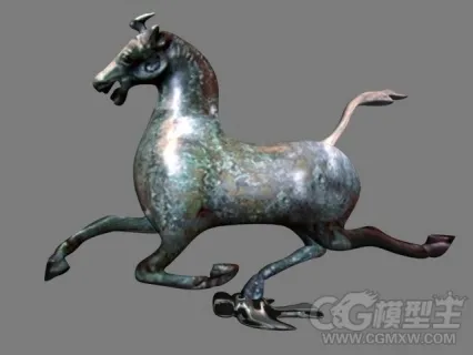 马3D雕塑模型