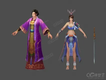 王夫人3D角色模型