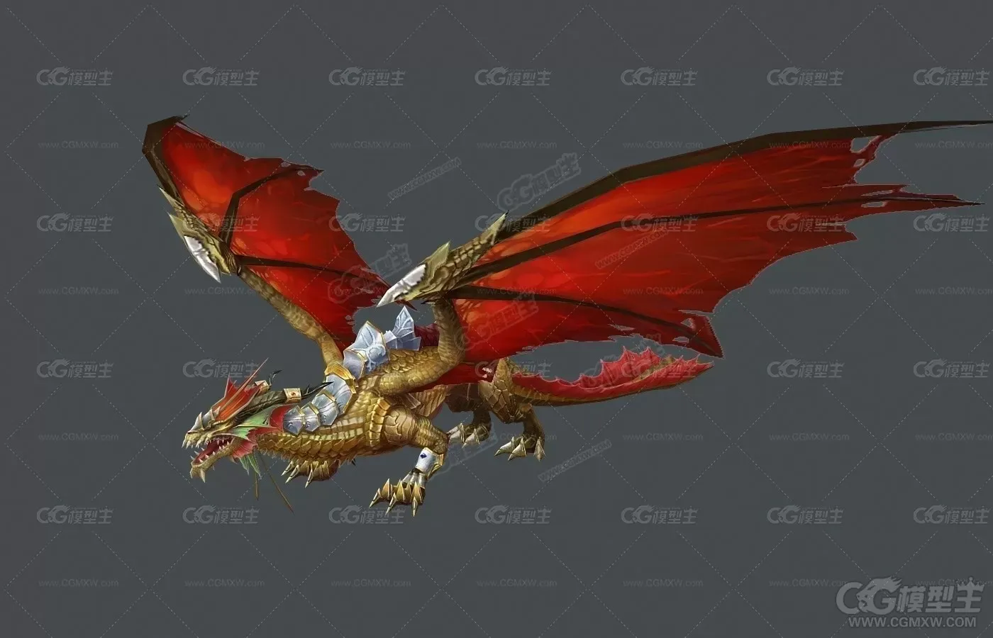 金龙坐骑3D模型-1