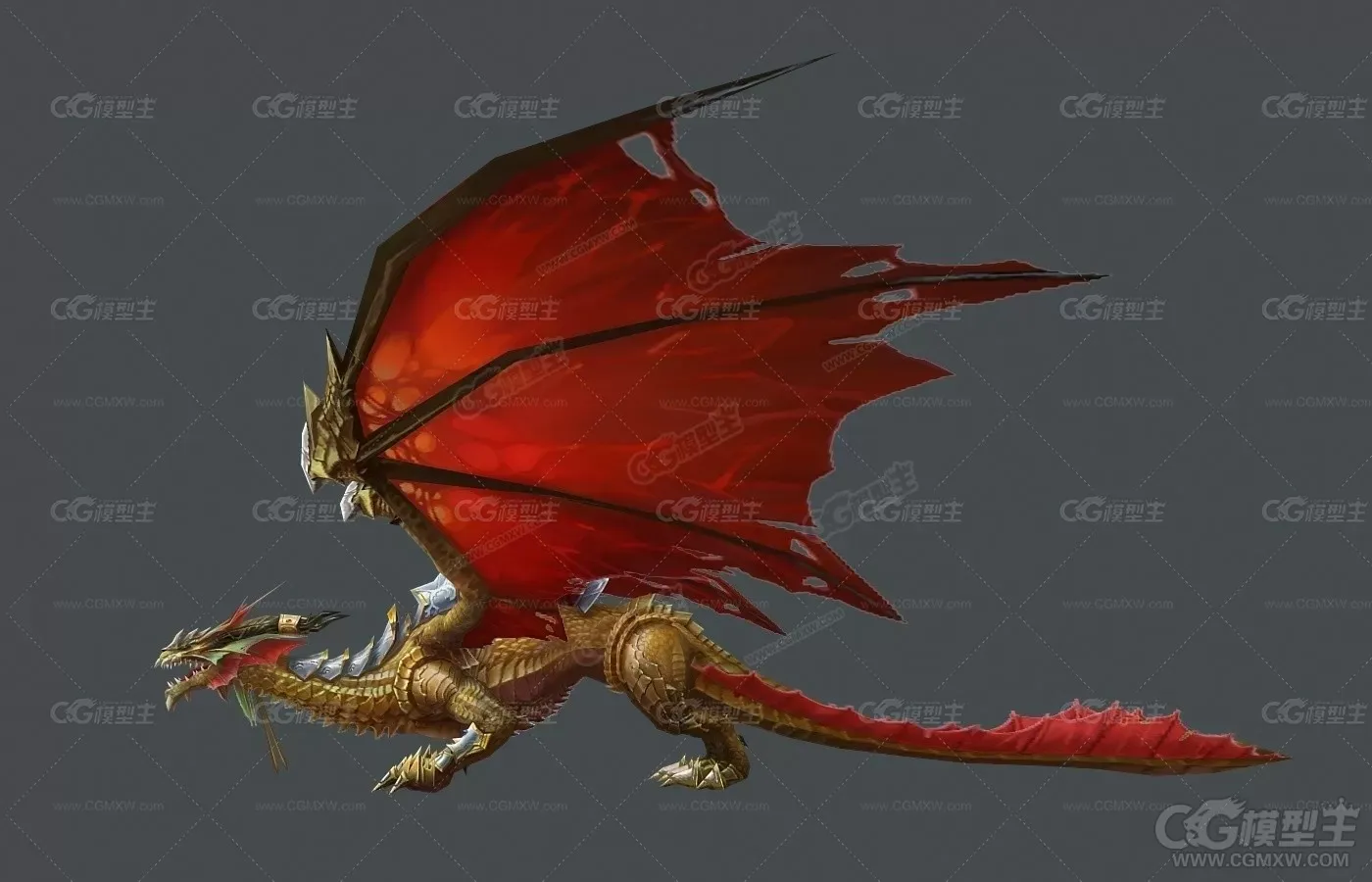 金龙坐骑3D模型-3