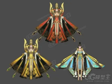 古代女角色模型
