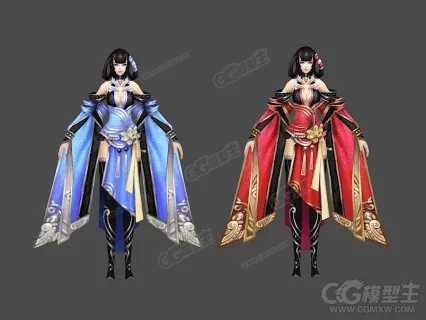 游戏美女3D模型下载