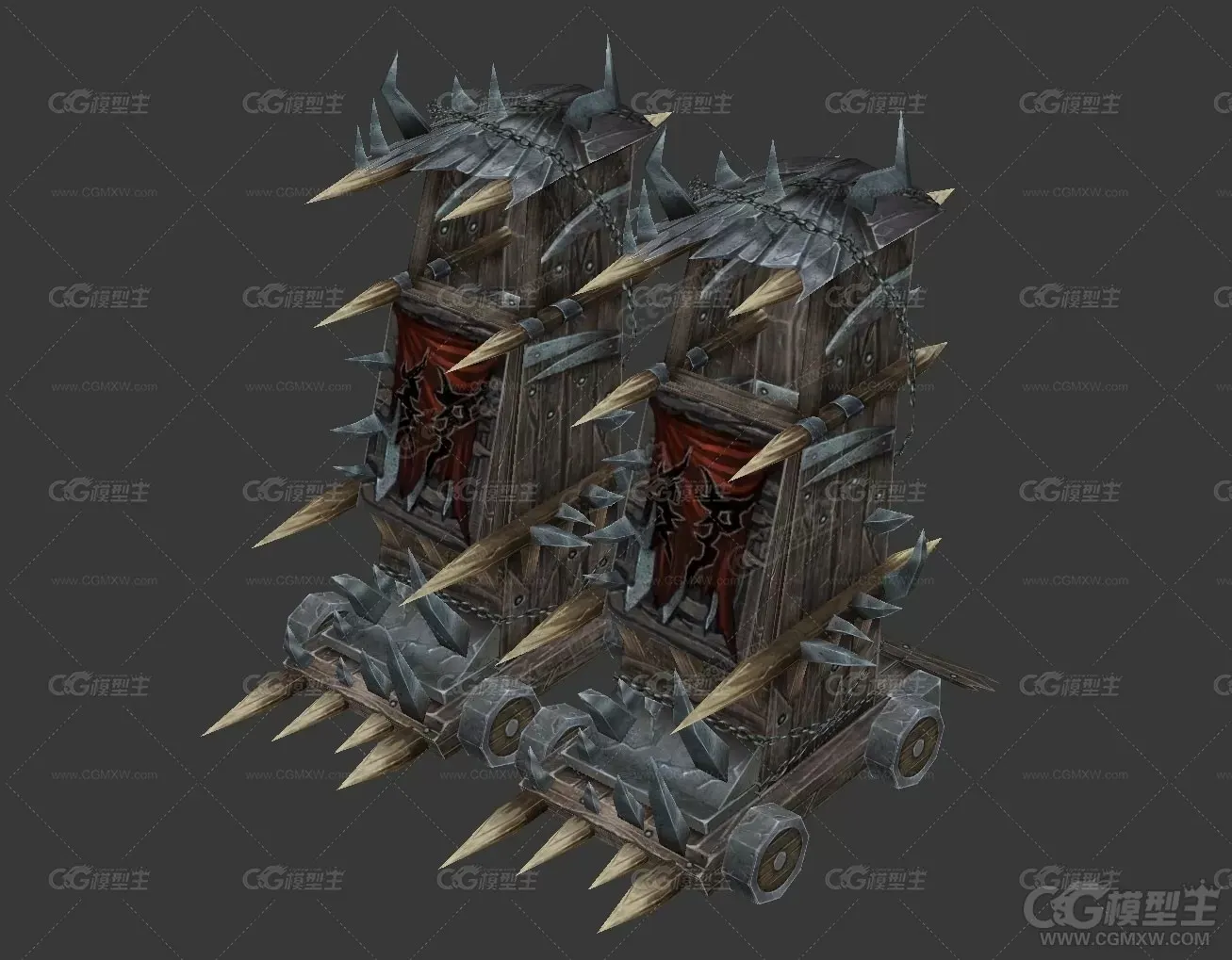 古代战车 攻城器械 攻城器 3D模型-2