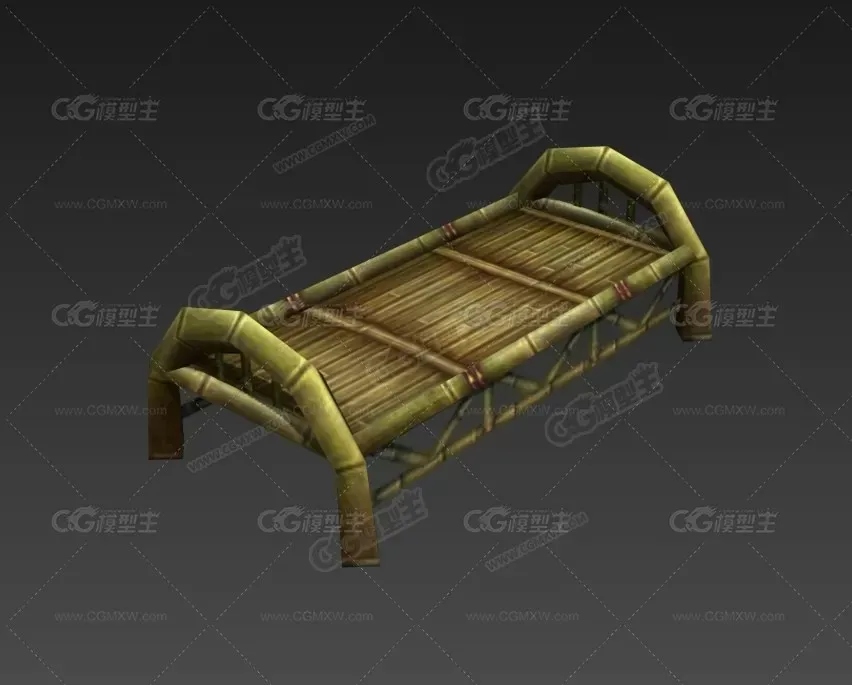 精品低模古代游戏场景模型-5