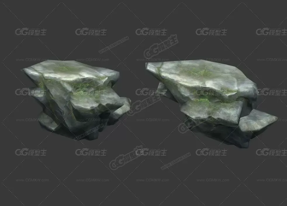 精品低模古代游戏场景模型-4
