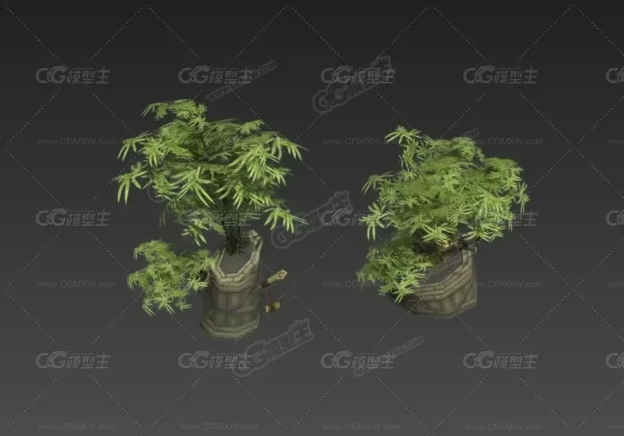 精品低模古代游戏场景模型-9