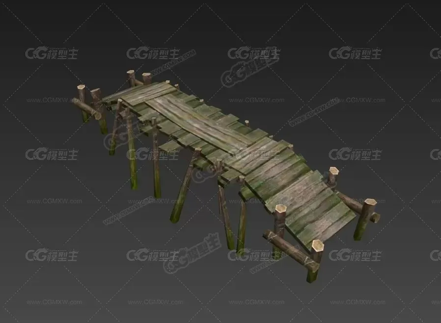 精品低模古代游戏场景模型-16