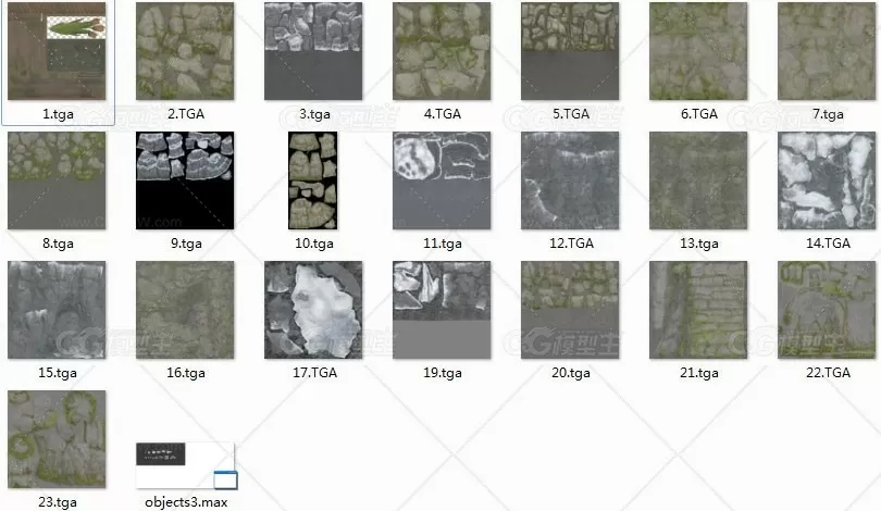 精美写实次世代石头模型 石桥模型 石井 岩石模型 雪石头3D模型-3