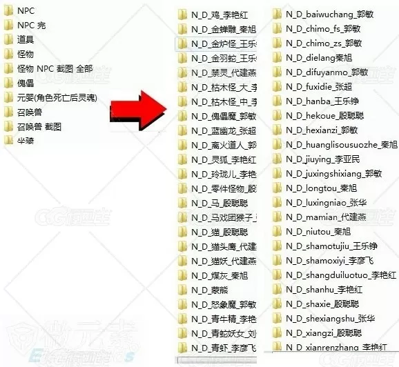 古风神魔风格3D游戏角色怪物模型 游戏美术资源-11