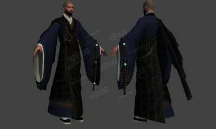 中国古风 和尚 大师 少林 住持 扫地僧 佛教 僧人