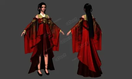 美丽少女 汉服 古装 美人 美女 华服小姐姐 红衣 丽人 女侠 神仙姐姐 女神 萝莉