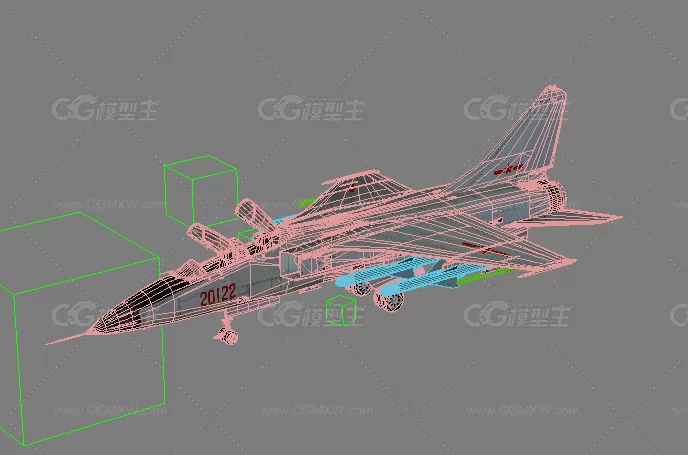 带绑定的 歼轰7A FBC-1 歼轰-7 国产战斗轰炸机中国空军、海航飞豹战机 JH7 JH-7-10