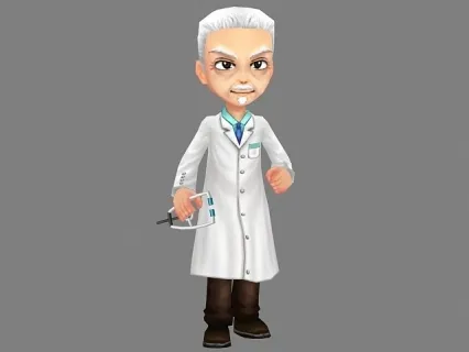 老医生3D动画模型