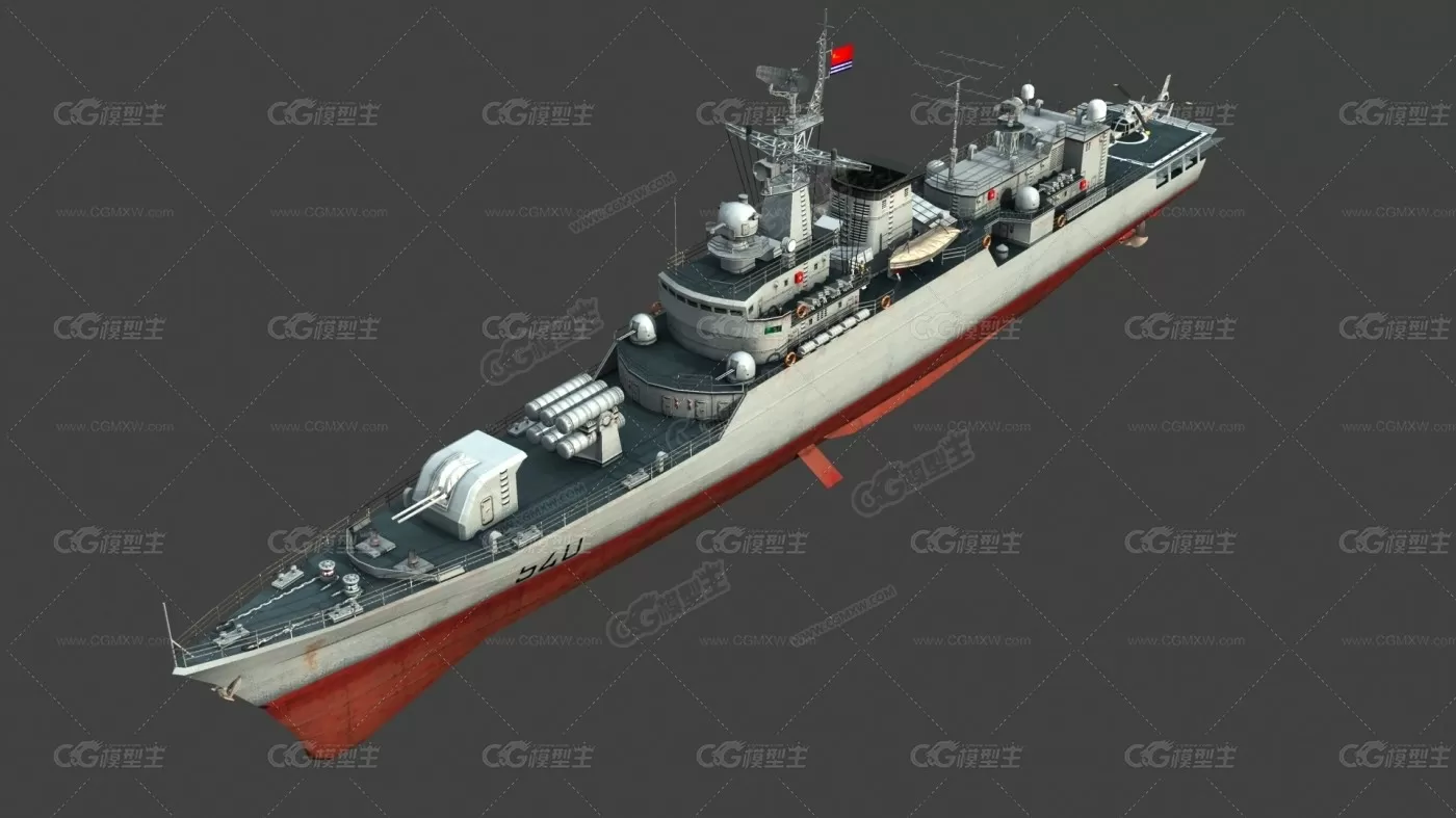 中国海军 053H2G级导弹护卫舰 540舰 江卫级 淮南号 Jiangwei-Class Guid-1