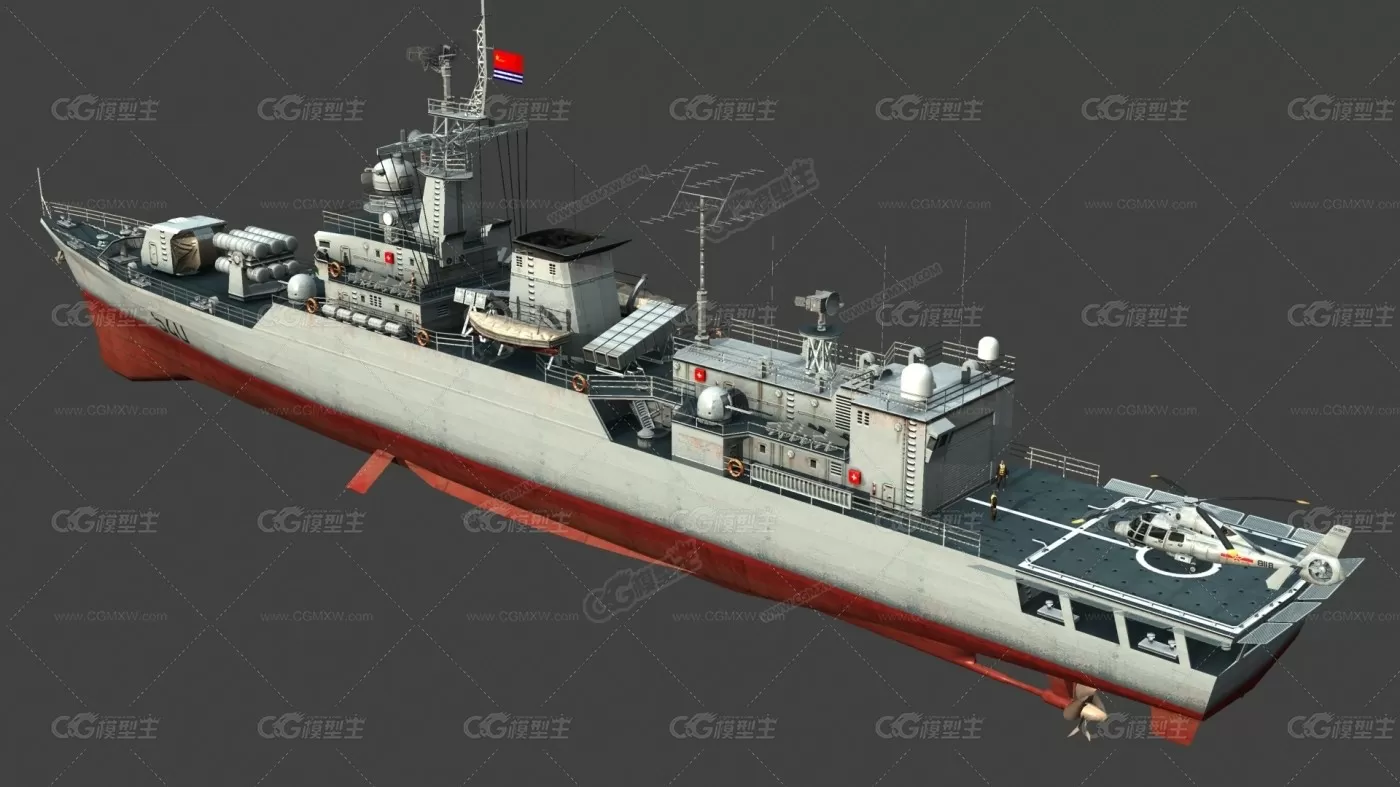 中国海军 053H2G级导弹护卫舰 540舰 江卫级 淮南号 Jiangwei-Class Guid-3