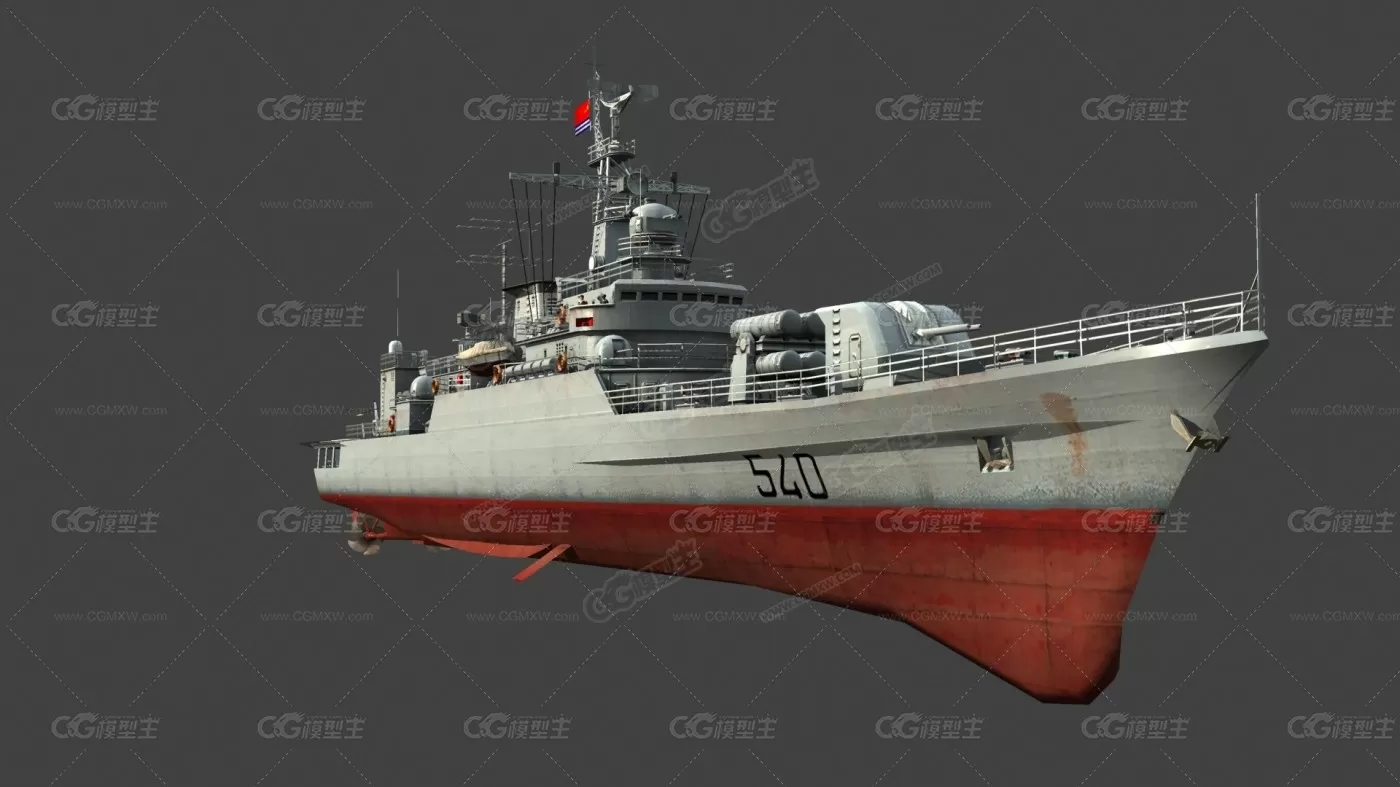 中国海军 053H2G级导弹护卫舰 540舰 江卫级 淮南号 Jiangwei-Class Guid-10