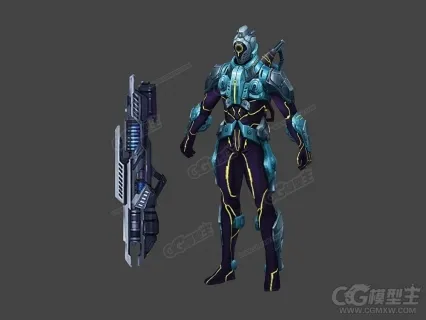 科幻战士3D游戏模型