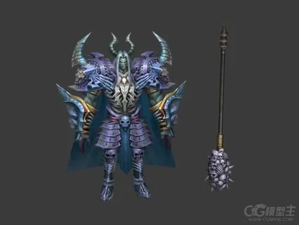 神魔战士 妖魔战士 恶魔战士 铁锤战士角色模型下载